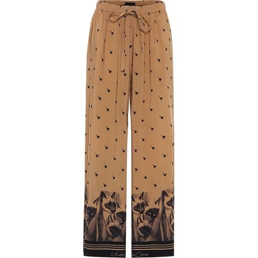 Undercover pantaloni a stampa