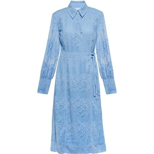 Ganni abito chemisier in pizzo