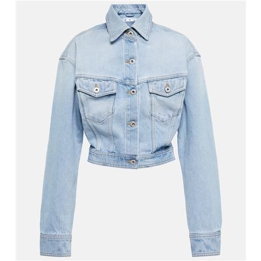Off-White giacca di jeans cropped toybox