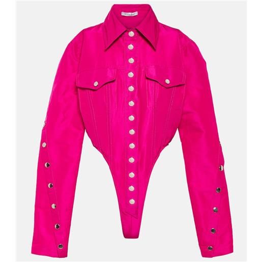 LaQuan Smith bustier in raso