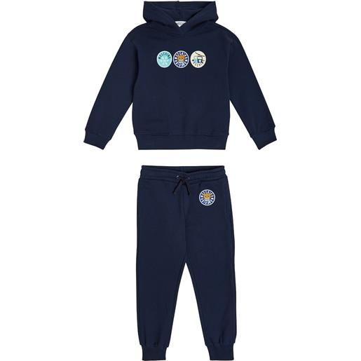Moschino Kids tuta in jersey di cotone con stampa