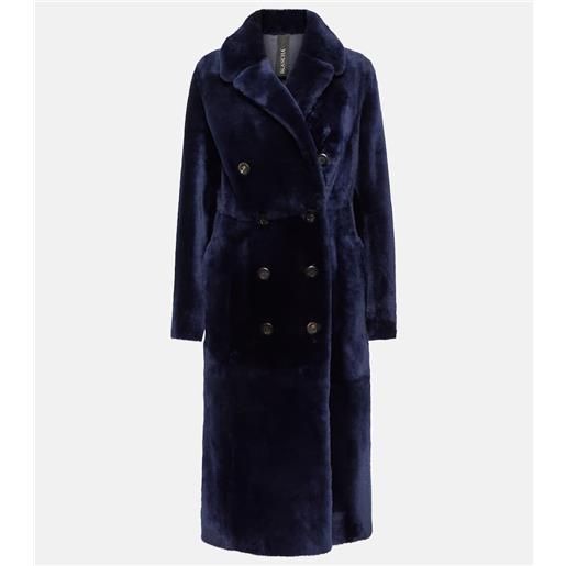 Blancha cappotto doppiopetto in shearling