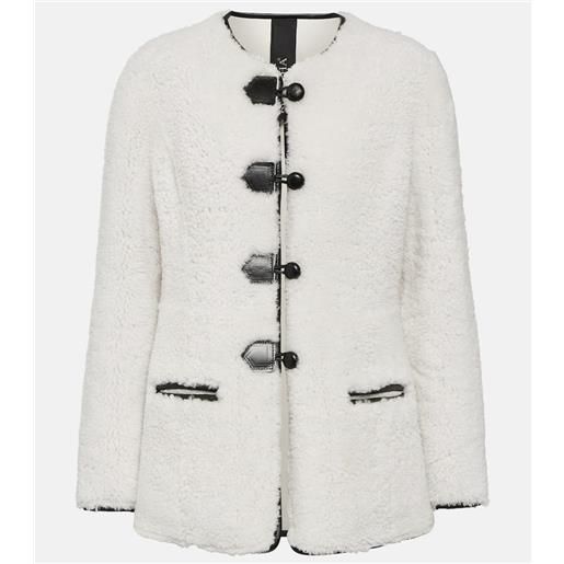 Blancha giacca in shearling e pelle
