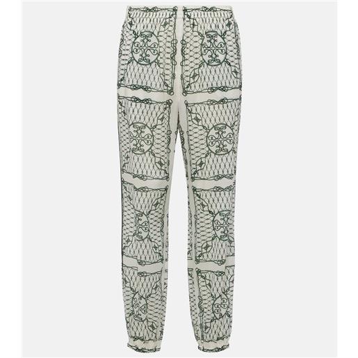 Tory Burch pantaloni a gamba larga in cotone