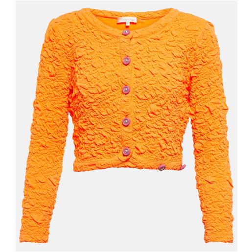 LoveShackFancy cardigan cropped senina increspato