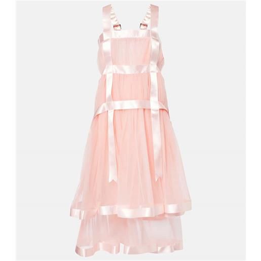 Noir Kei Ninomiya abito midi in tulle
