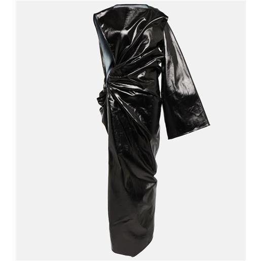 Rick Owens abito lungo asimmetrico di jeans