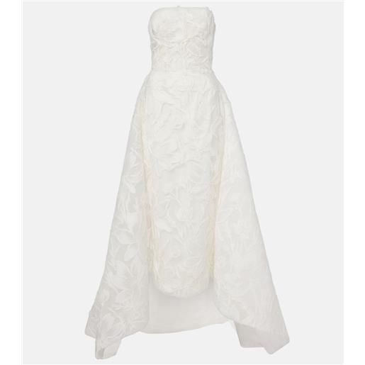 Monique Lhuillier bridal - abito lungo in jacquard