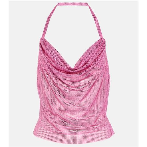 Giuseppe di Morabito top con scollo ad anello e decorazioni