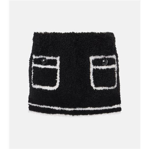 Blancha minigonna in shearling