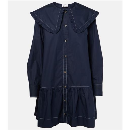 Ganni abito chemisier in cotone