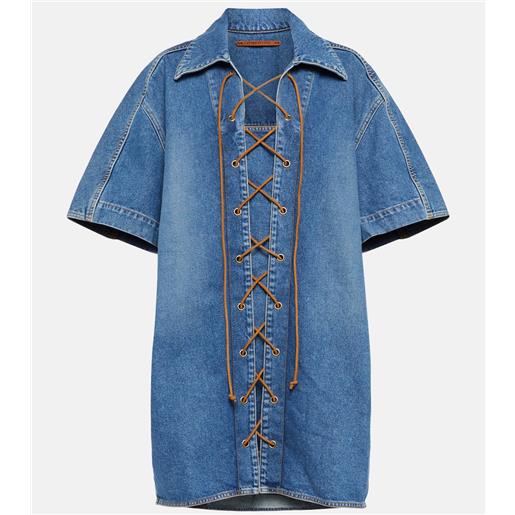 Petar Petrov miniabito amos in denim