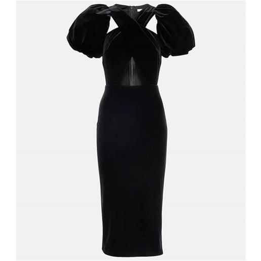 Christopher Kane abito midi in velluto