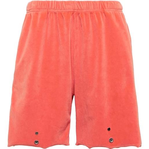 Les Tien shorts snap front in velluto