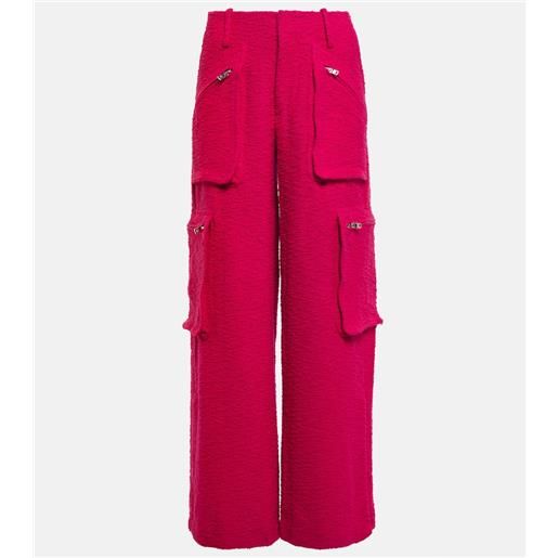 Amiri pantaloni cargo a gamba larga in bouclã©