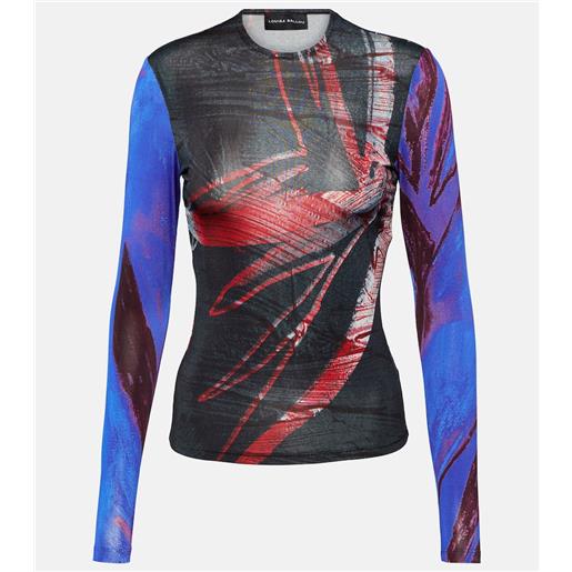 Louisa Ballou top in jersey con stampa