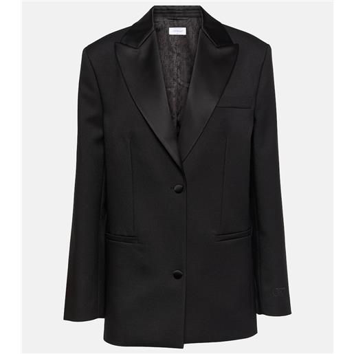 Off-White blazer tech drill in tessuto tecnico