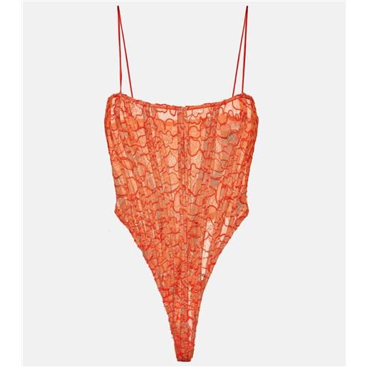 LaQuan Smith body in pizzo