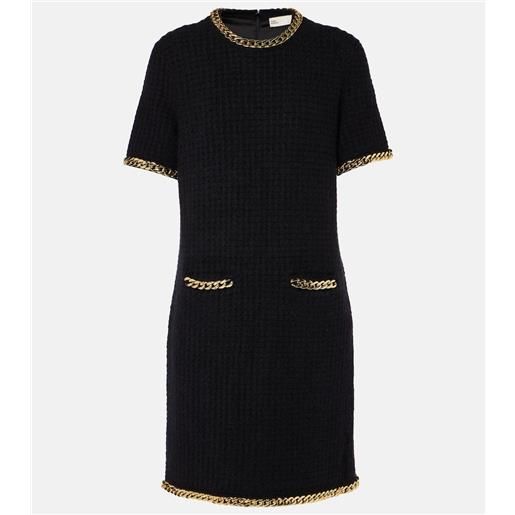 Tory Burch abito corto in maglia di misto lana