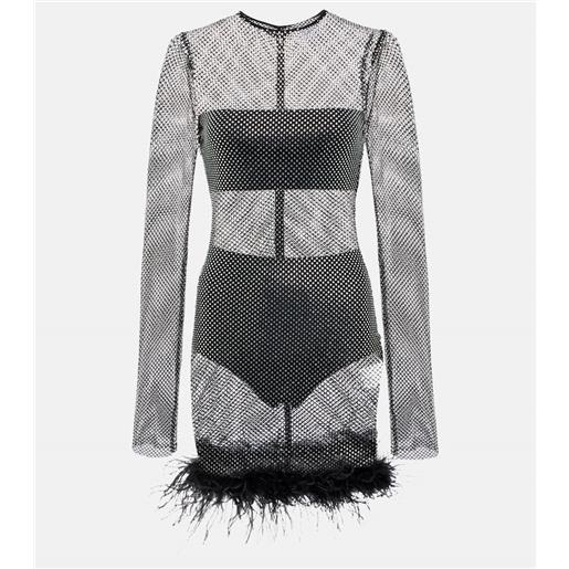 Giuseppe di Morabito miniabito con fiocchi e cristalli