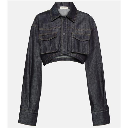 The Mannei blazer cropped gudari di jeans