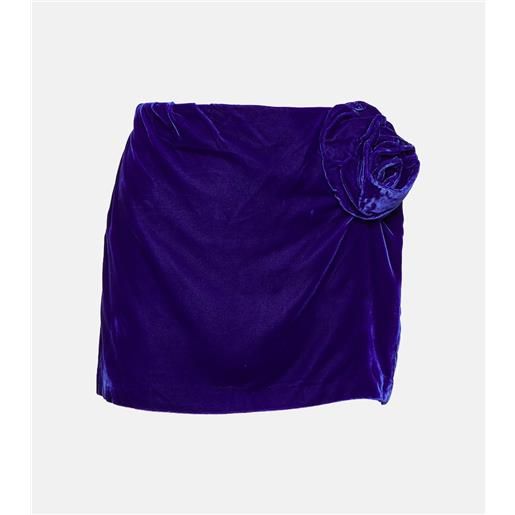 Didu minigonna in velluto con applicazioni