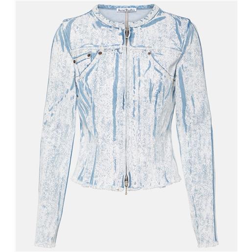 Acne Studios giacca di jeans con stampa