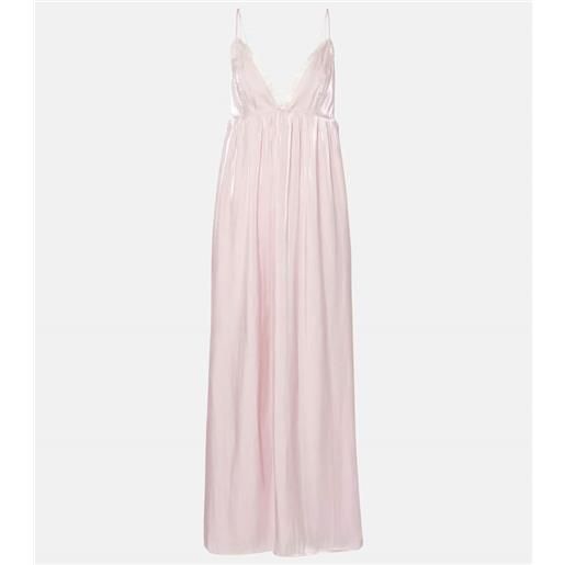 Ganni abito lungo in raso