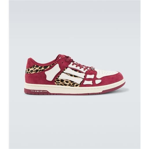 Amiri sneakers leopard skel top low in pelle