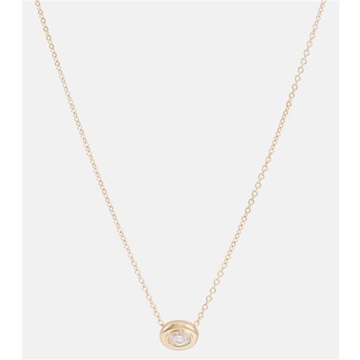 Melissa Kaye collana lenox reign in oro 18kt con diamante