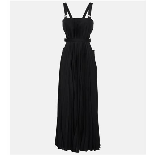 Christopher Kane abito midi plissã© con cut-out