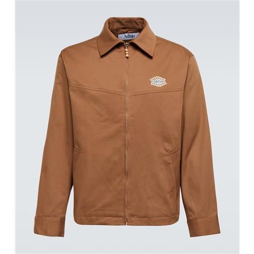 Adish giacca kharaz in jersey di cotone con logo
