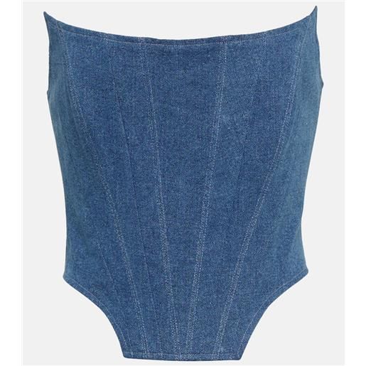 Giuseppe di Morabito bustier in denim