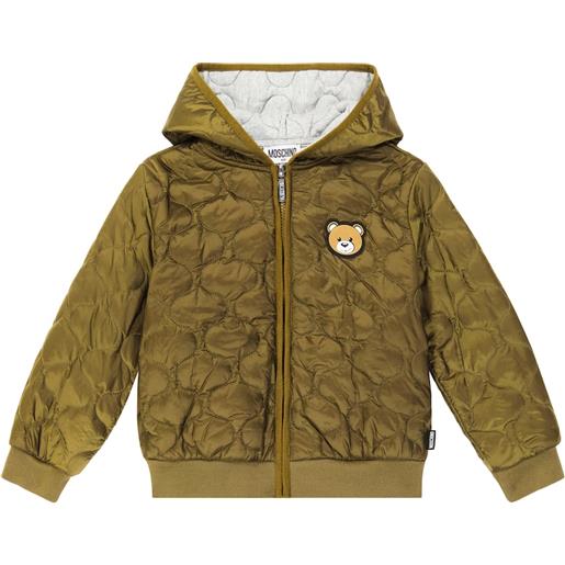 Moschino Kids giacca teddy bear trapuntata