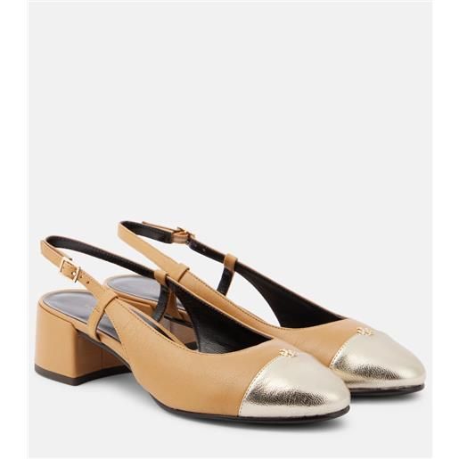 Tory Burch pumps slingback in pelle con logo