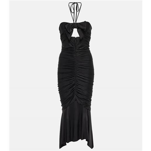 Alexandre Vauthier abito midi in jersey