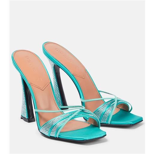 D'Accori sandali lust in raso con cristalli