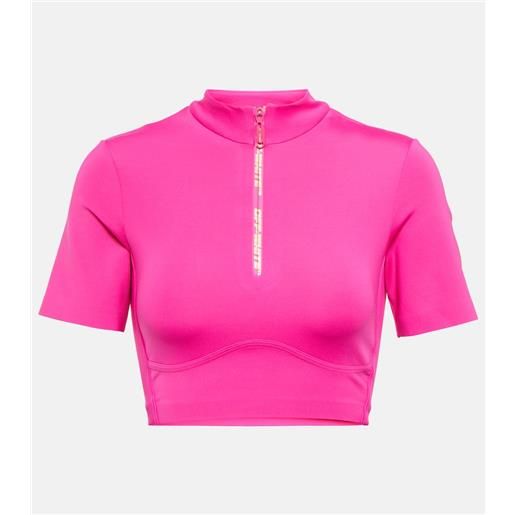 Off-White top cropped con logo