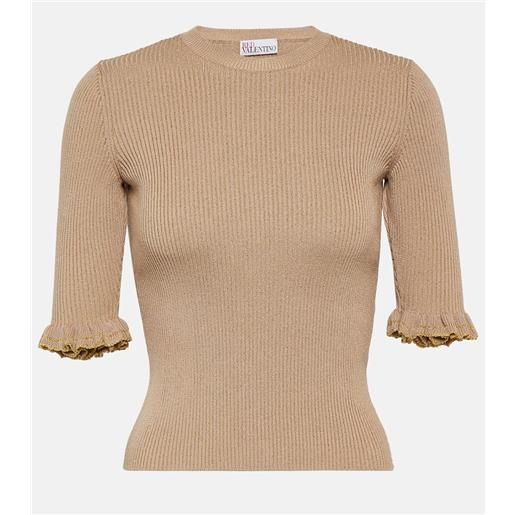 REDValentino top in misto lana a coste