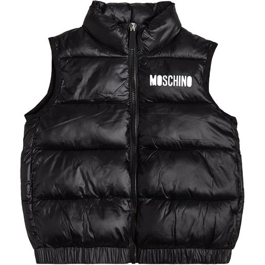 Moschino Kids gilet imbottito con stampa