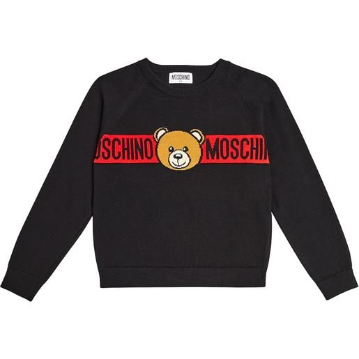 Moschino Kids pullover teddy bear in cotone