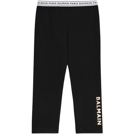 Balmain Kids baby - leggings in jersey con logo