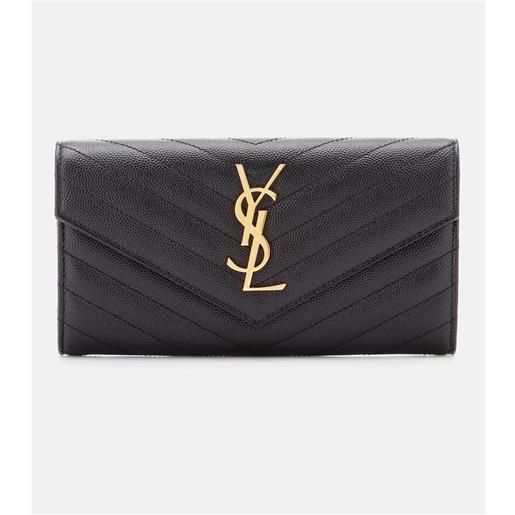 Saint Laurent portafoglio monogram in pelle