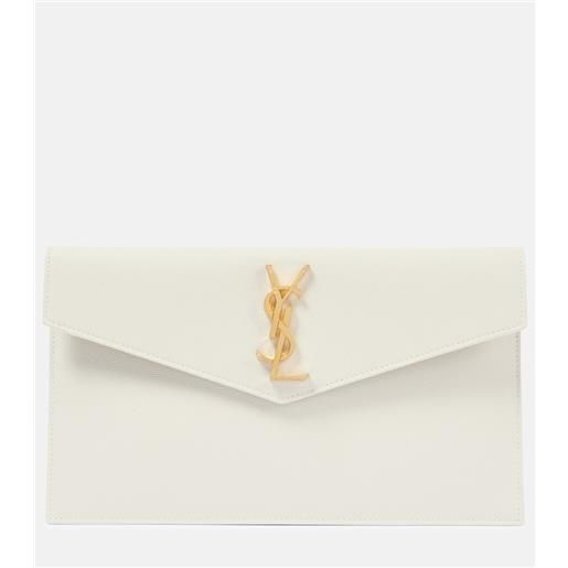Saint Laurent clutch uptown in pelle