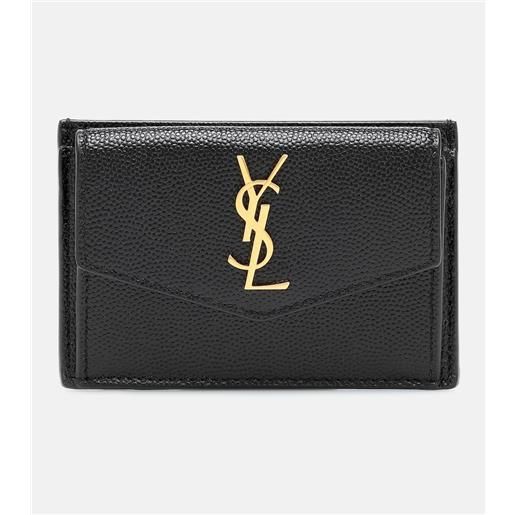 Saint Laurent portacarte uptown in pelle