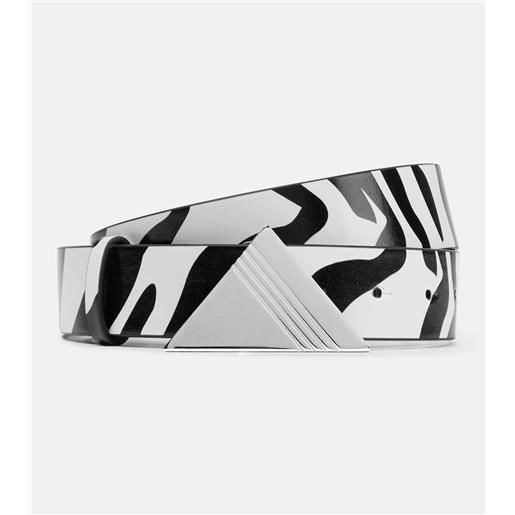 The Attico cintura in pelle con stampa animalier