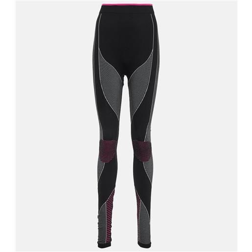 Balmain leggings sportivi con logo