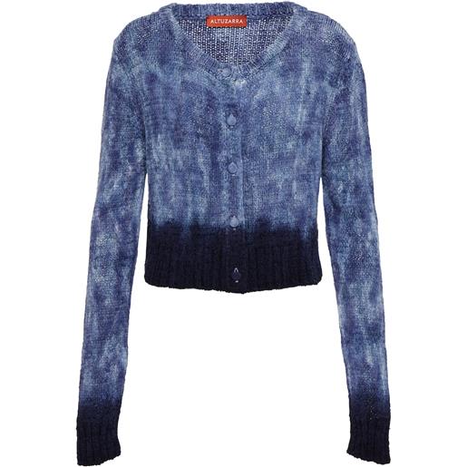 Altuzarra cardigan stiles tie-dye in seta