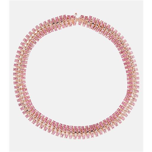 Magda Butrym collana con cristalli