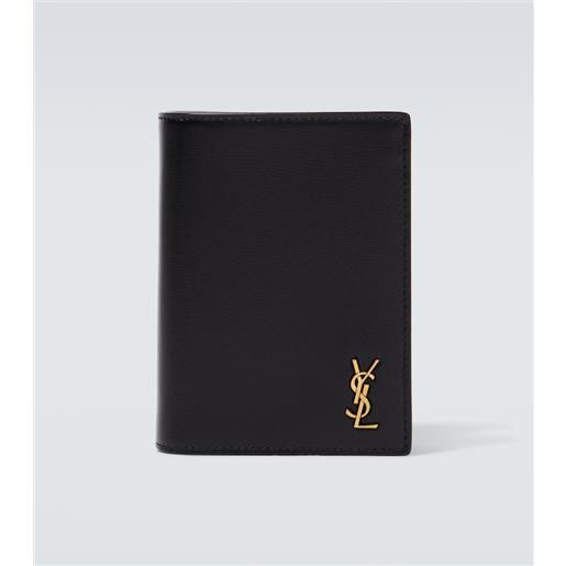 Saint Laurent portafoglio tiny cassandre in pelle